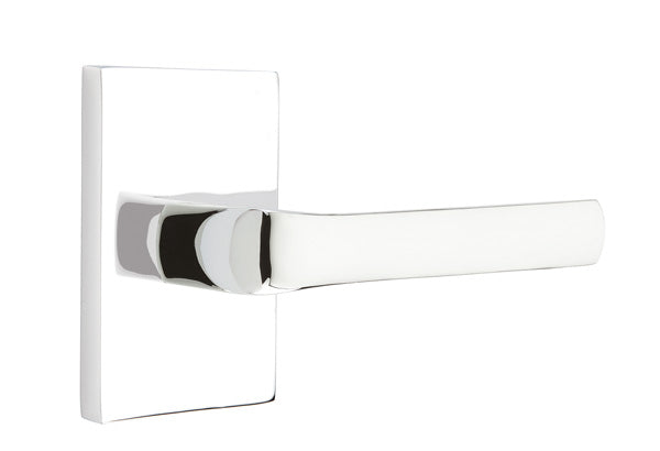 Emtek Spencer Interior Mortise Lever with Modern Rectangular Rosette