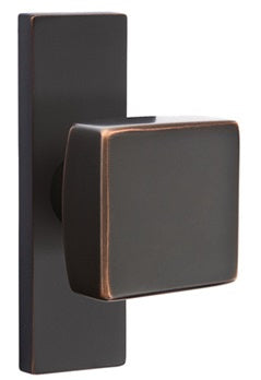 Emtek Square Knob - Narrow Stretto Rosette