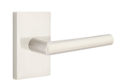 Emtek Stuttgart Modern Lever Handle with Modern Rectangular Rosette