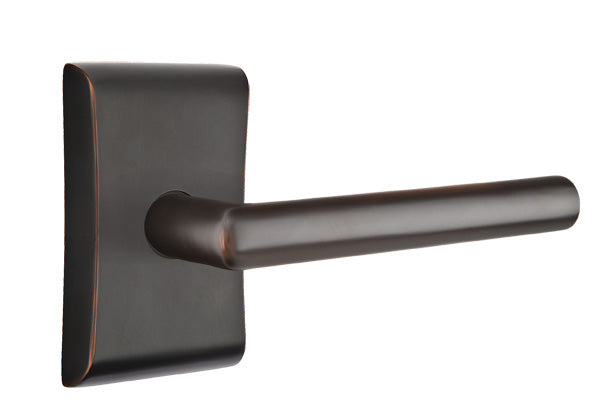 Emtek Stuttgart Modern Lever Handle with Neos Rosette
