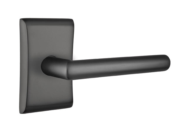Emtek Stuttgart Lever - Neos Rosette - Flat Black