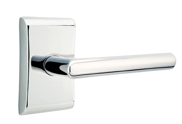 Emtek Stuttgart Lever - Neos Rosette - Polished Brass