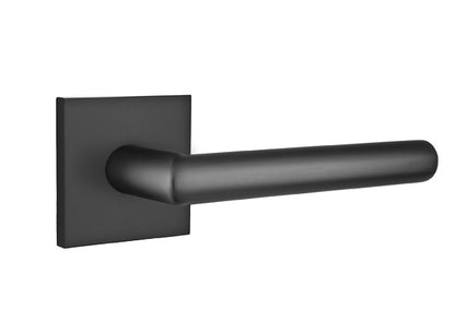 Emtek Stuttgart Lever - Square Rosette - Flat Black