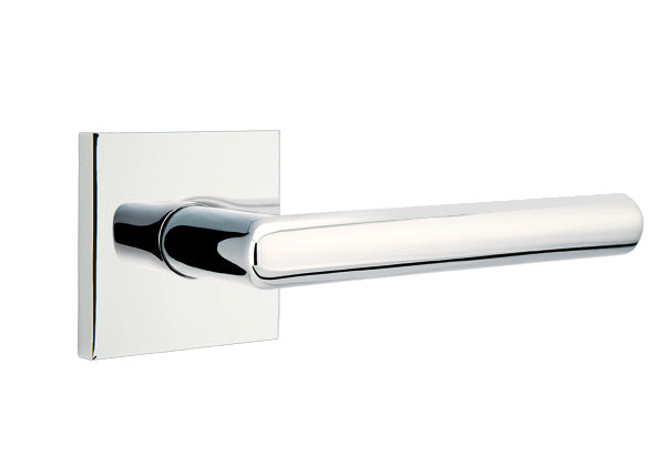 Emtek Stuttgart Lever - Square Rosette - Polished Chrome