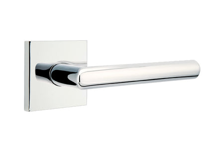 Emtek Stuttgart Lever - Square Rosette - Polished Chrome
