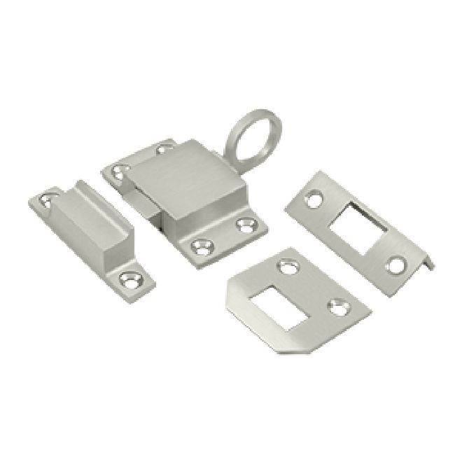 Deltana Solid Brass Transom Catch - Satin Nickel