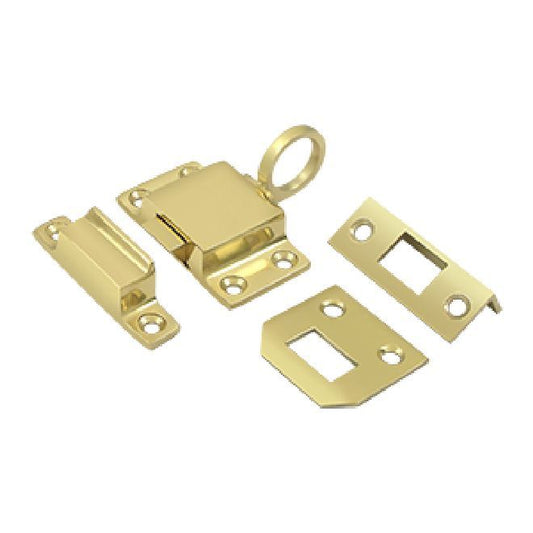 Deltana Solid Brass Transom Catch - Polished Brass