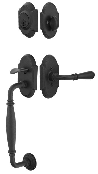 Emtek Wrought Steel Normandy Sectional Handleset