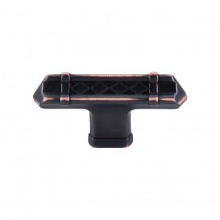 Top Knobs Tower Bridge T-Handle in Umbrio