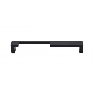 Top Knobs Sanctuary Modern Metro Notch Pull in Flat Black