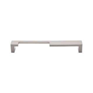 Top Knobs Sanctuary Modern Metro Notch Pull in Brushed Satin Nickel