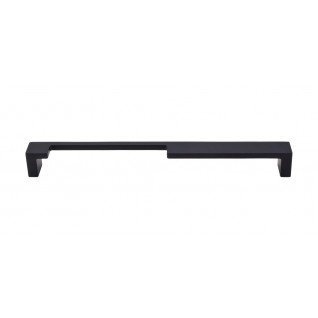 Top Knobs Sanctuary Modern Metro Notch Pull in Flat Black