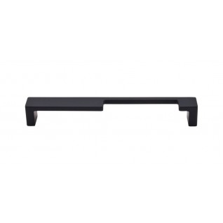 Top Knobs Sanctuary Modern Metro Notch Pull in Flat Black