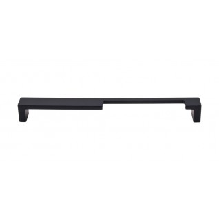 Top Knobs Sanctuary Modern Metro Notch Pull in Flat Black
