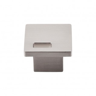 Top Knobs Sanctuary Modern Metro Slot Knob in Brushed Satin Nickel