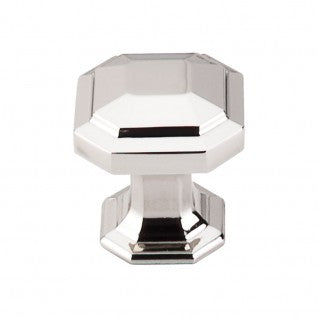 Top Knobs Chareau Emerald Knob in Polished Nickel