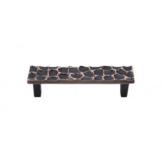 Top Knobs Cobblestone Pull in Brass Antique