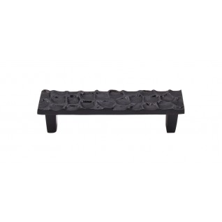 Top Knobs Cobblestone Pull in Coal Black