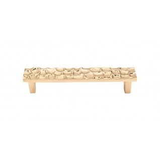Top Knobs Cobblestone Pull in Polished Brass