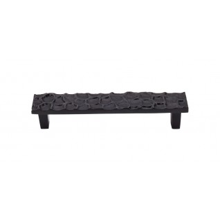 Top Knobs Cobblestone Pull in Coal Black