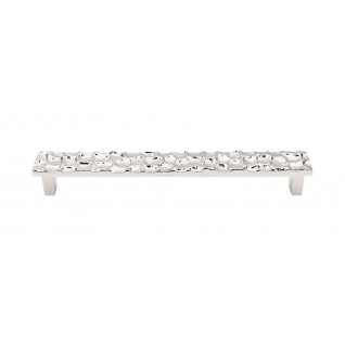 Cobblestone Pull 7 9/16 Inch (c-c) Polished Nickel