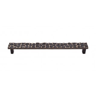 Cobblestone Pull 8 13/16 Inch (c-c) Brass Antique