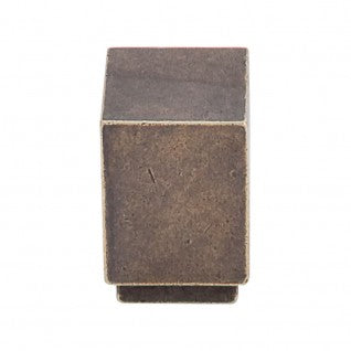Top Knobs Sanctuary Linear Square Knob in German Bronze