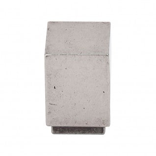 Top knob Sanctuary Linear Square Knob in Pewter Antique