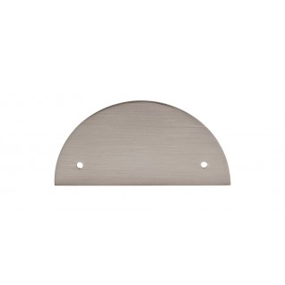 Top Knobs Sanctuary Half Circle Backplate in Brushed Satin Nickel