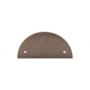 Top knobs Sanctuary Half Circle Backplate in German Bronze