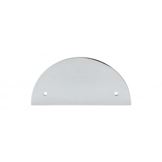 Top Knobs Sanctuary Half Circle Backplate in Polished Chrome