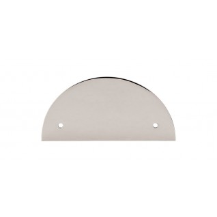 Top Knobs Sanctuary Half Circle Backplate in Polished Nickel