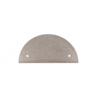 Top Knobs Sanctuary Half Circle Backplate in Pewter Antique