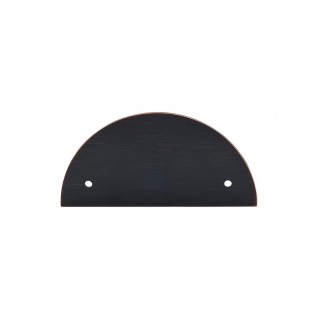Top Knobs Sanctuary Half Circle Backplate in Tuscan Bronze