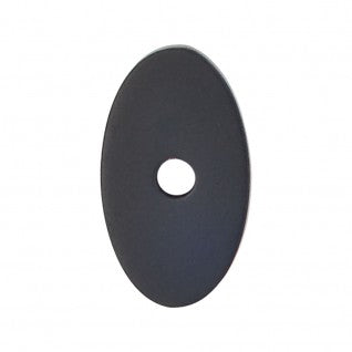 Top Knobs Sanctuary Oval Backplate Small in Flat Black