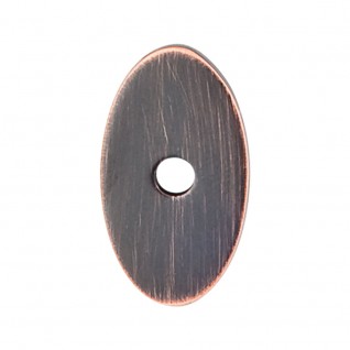 Top Knobs Sanctuary Oval Backplate Small in Tuscan Bronze