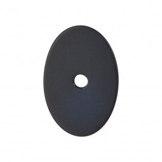 Top Knobs Sanctuary Oval Backplate Medium in Flat Black