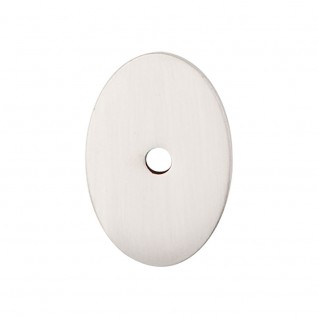 Top Knobs Sanctuary Oval Backplate Medium in Brushed Satin Nickel