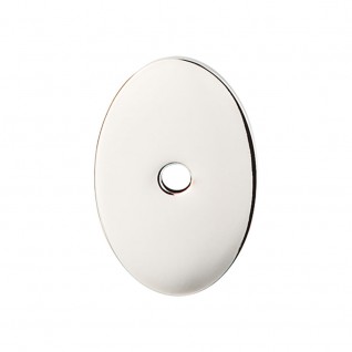 Top Knobs Sanctuary Oval Backplate Medium in Polished Chrome