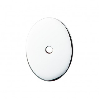 Top Knobs Sanctuary Oval Backplate Large in Polished Chrome