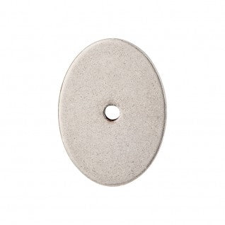Top Knobs Sanctuary Oval Backplate Large in Pewter Antique