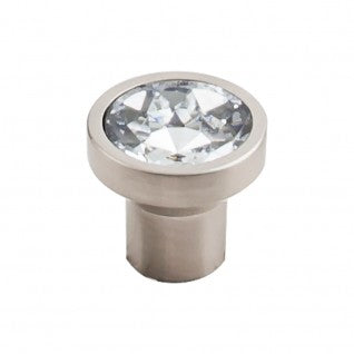 Top Knobs Wentworth Clear Crystal Cabinet Knob TK735BSN Brushed Satin Nickel