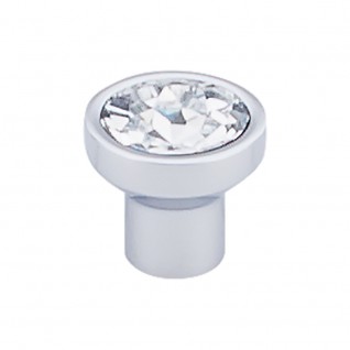 Top Knobs Wentworth Clear Crystal Cabinet Knob TK735PC Polished Chrome