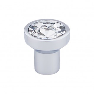 Top Knobs Wentworth Clear Crystal Cabinet Knob TK736PC Polished Chrome