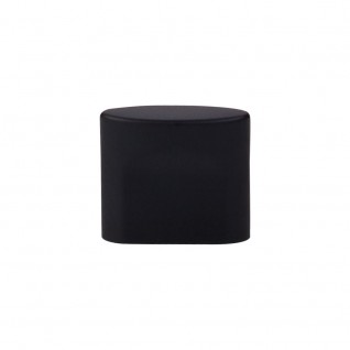 Top Knobs Sanctuary Oval Knob Small in Flat Black