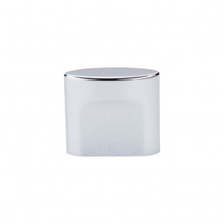 Top Knobs Sanctuary Oval Slot Knob Small in Polished Chrome