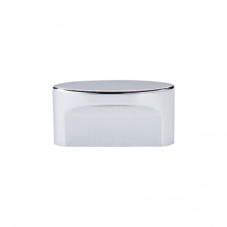 Top Knobs Sanctuary Oval Slot Knob Medium in Polished Chrome