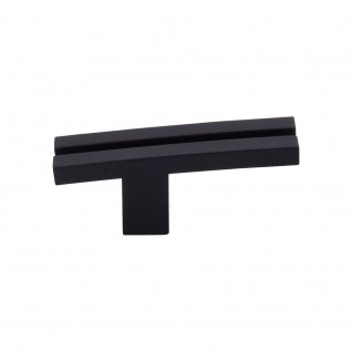 Top Knobs Sanctuary Inset Rail Knob in Flat Black
