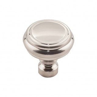 Top Knobs Brixton Rimmed Knob in Brushed Satin Nickel