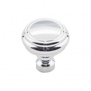 Top Knobs Brixton Rimmed Knob in Polished Chrome